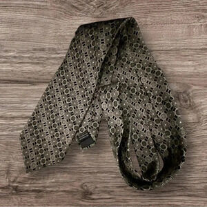 💎Men’s Vintage Joseph  & Feiss Gold & Silver Silk Neck Tie